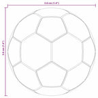 Tischfußbälle 12 pcs Weiß 3,6 x 3,6 cm Polypropylen