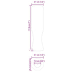 Tischfußballgriff 10 pcs Schwarz 3,1 x 3,1 x 17,8 cm PP