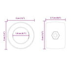 Tischfußballlager 10 pcs Schwarz 3 x 3 x 2,1 cm PP