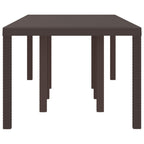 Gartentisch Braun 250 x 100 x 73 cm Poly-Rattan