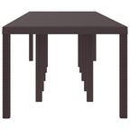 Gartentisch Braun 350 x 100 x 74 cm Poly-Rattan