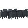 Garten Essgruppe 9 pcs Anthrazit Polypropylen