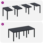 Garten Essgruppe 9 pcs Anthrazit Polypropylen