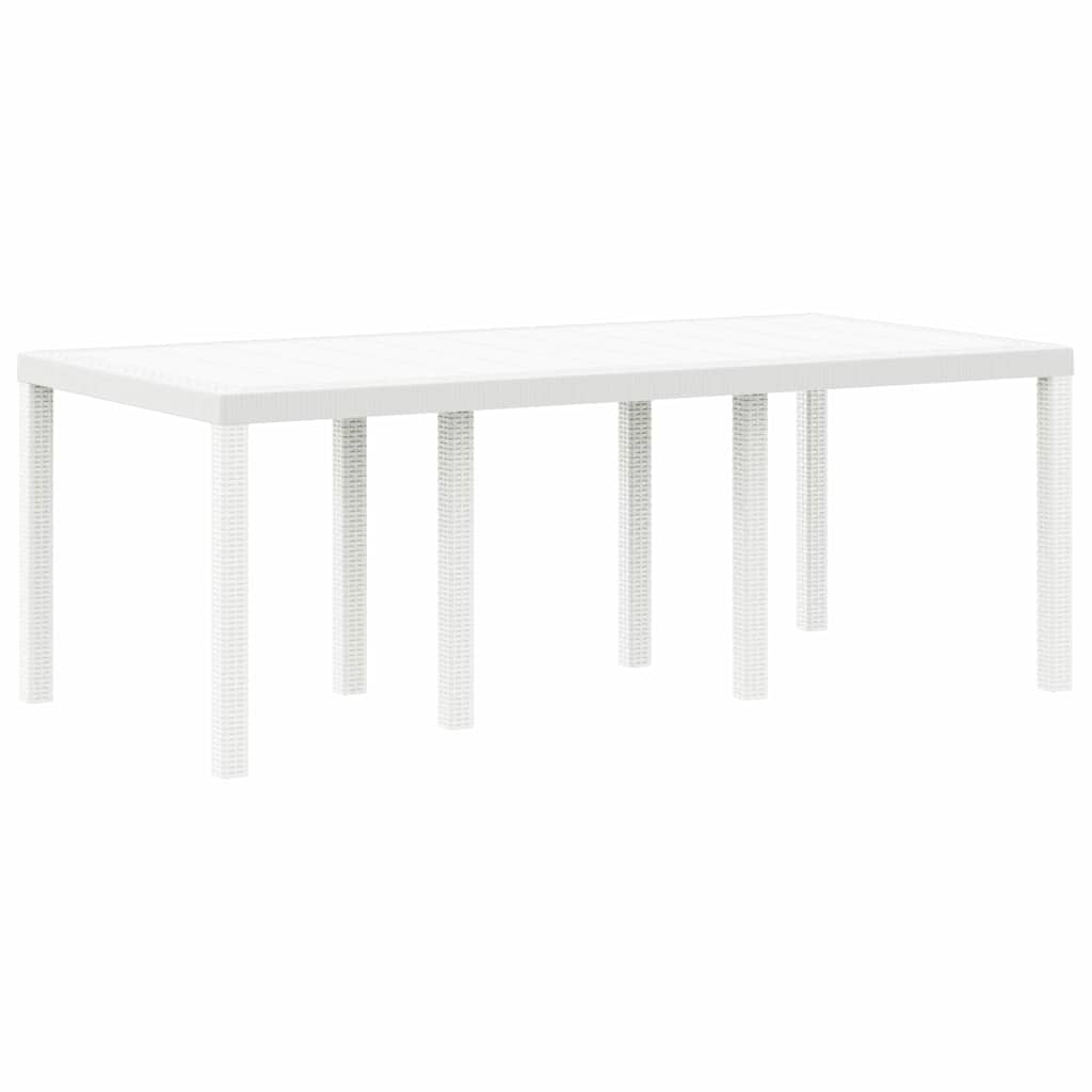 Garten Essgruppe 9 pcs Weiß Polypropylen