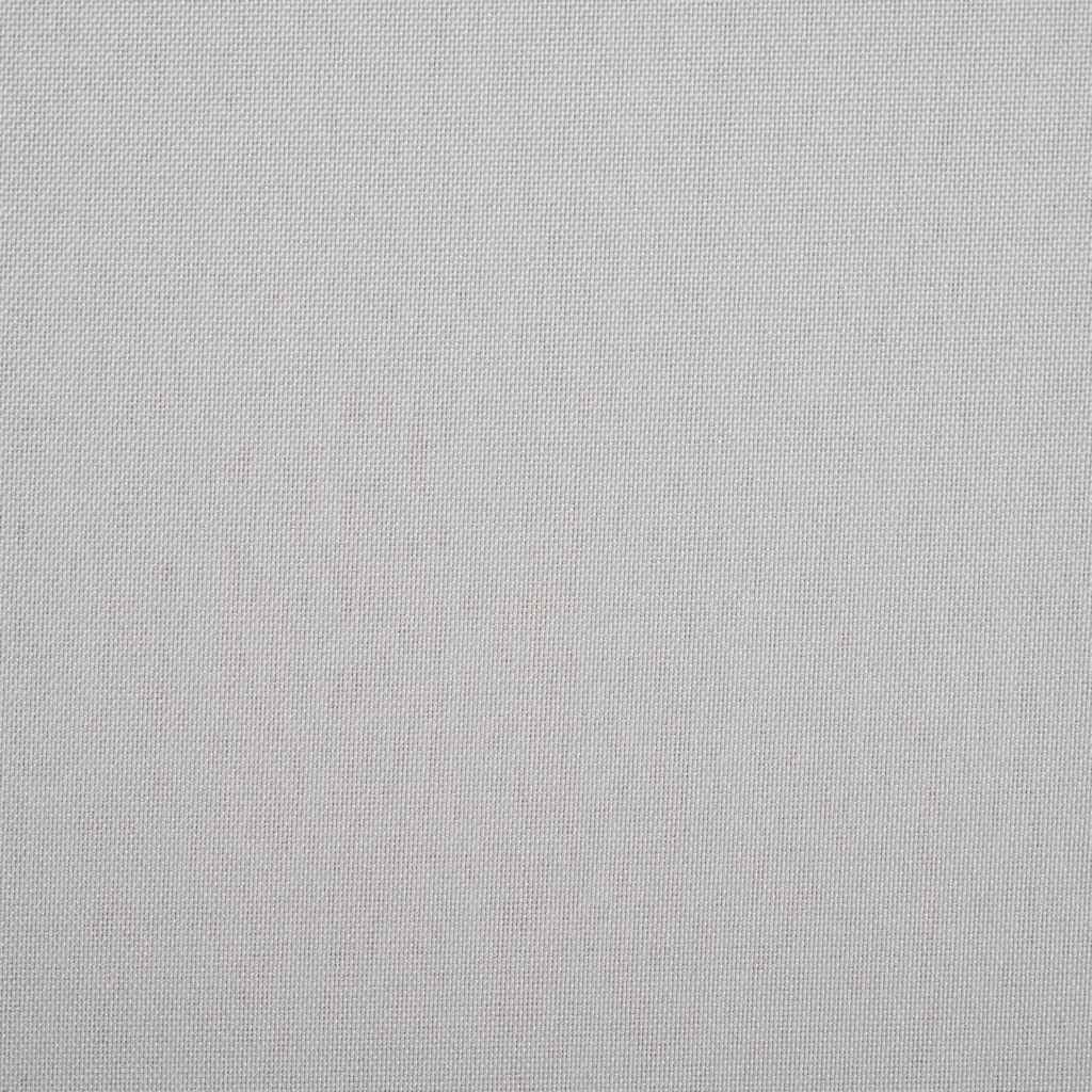 Garten Essgruppe 11 pcs Weiß und Hellgrau Rattan und Polyester