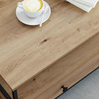Couchtisch Eiche handwerklich 100 x 51 x 45 cm Holzwerkstoff