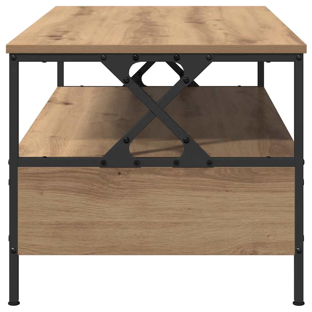 Couchtisch Eiche handwerklich 100 x 51 x 45 cm Holzwerkstoff