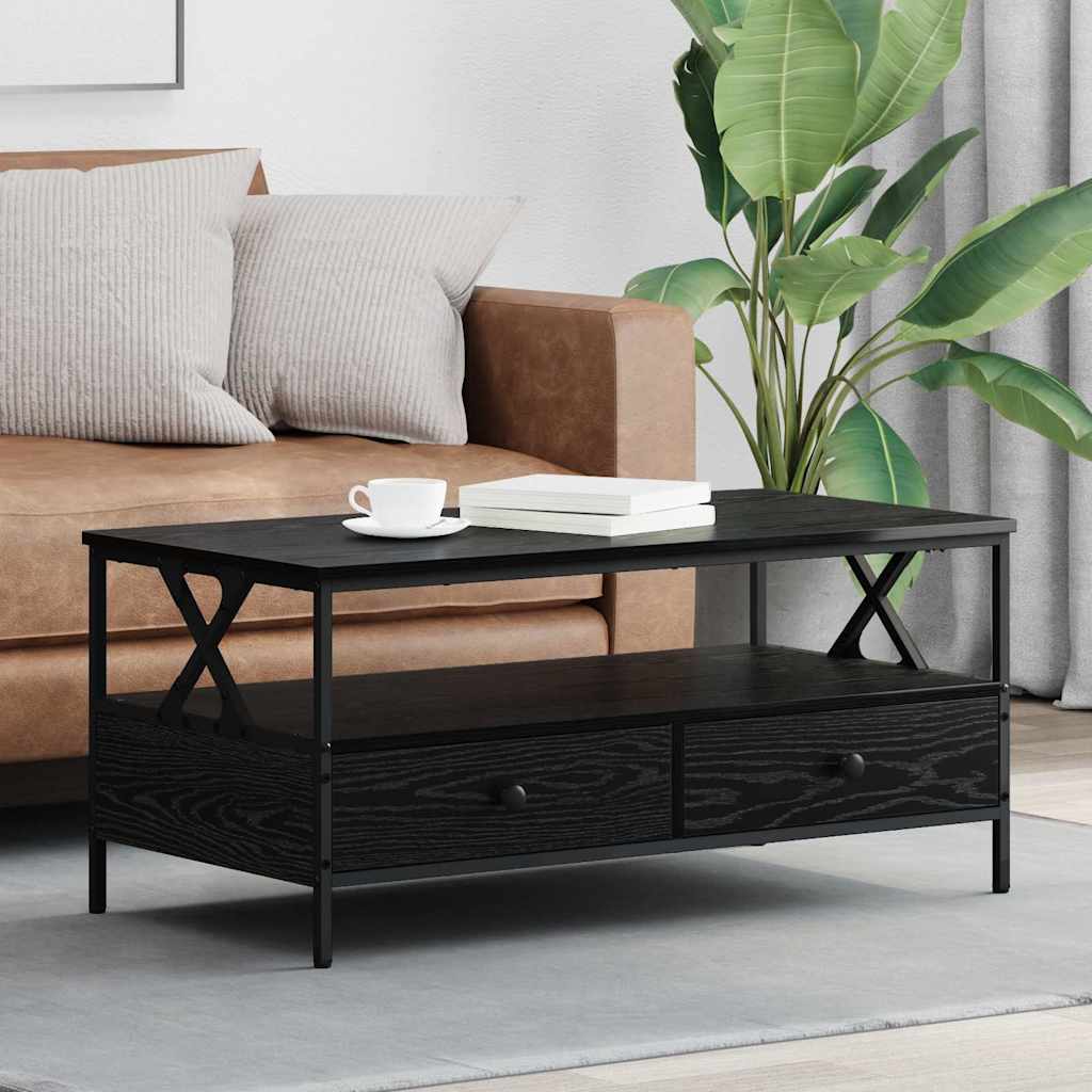 Couchtisch Schwarze Eiche 100 x 51 x 45 cm Holzwerkstoff