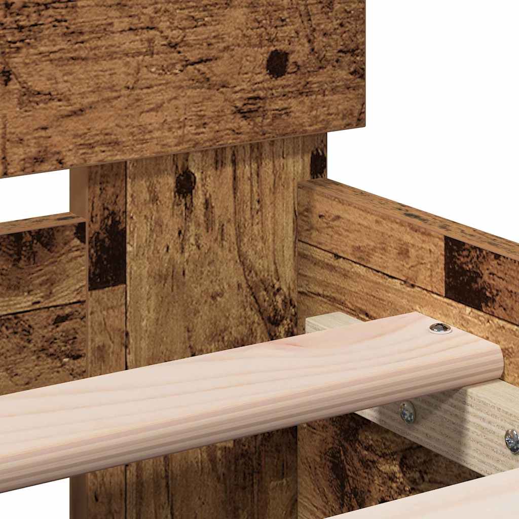 Bettrahmen Altholz 203 x 95 x 70 cm Holzwerkstoff