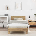 Bettrahmen Artisan-Eiche 203 x 95 x 70 cm Holzwerkstoff