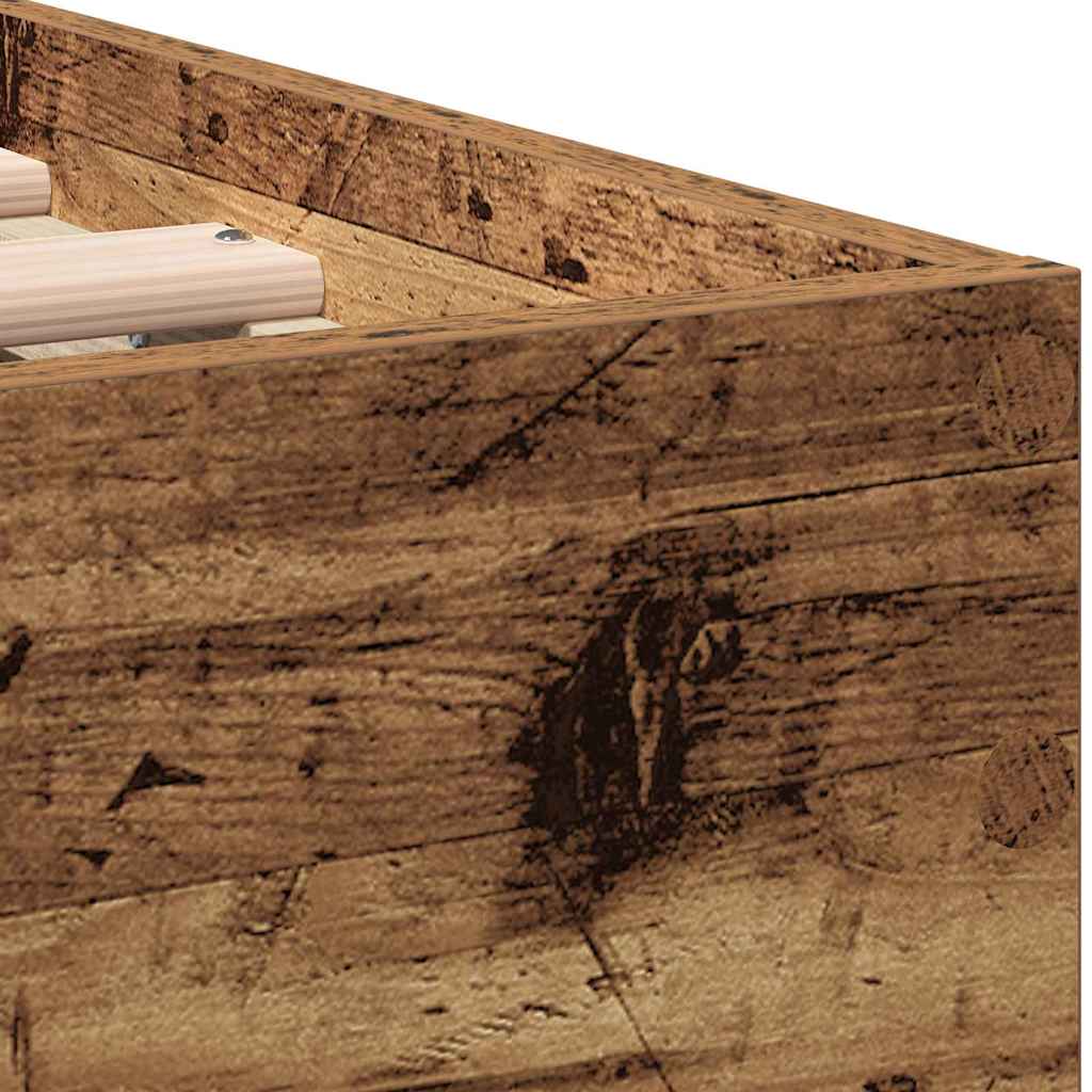 Bettrahmen Altholz 193 x 95 x 88 cm Holzwerkstoff