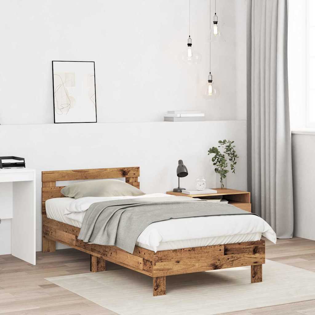 Bettrahmen Altholz 193 x 95 x 88 cm Holzwerkstoff