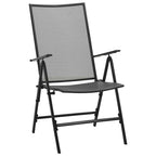 Garten Essgruppe 9 pcs Anthrazit Pulverbeschichteter Stahl