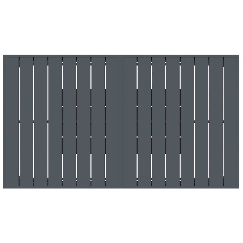 Garten Essgruppe 9 pcs Anthrazit Pulverbeschichteter Stahl