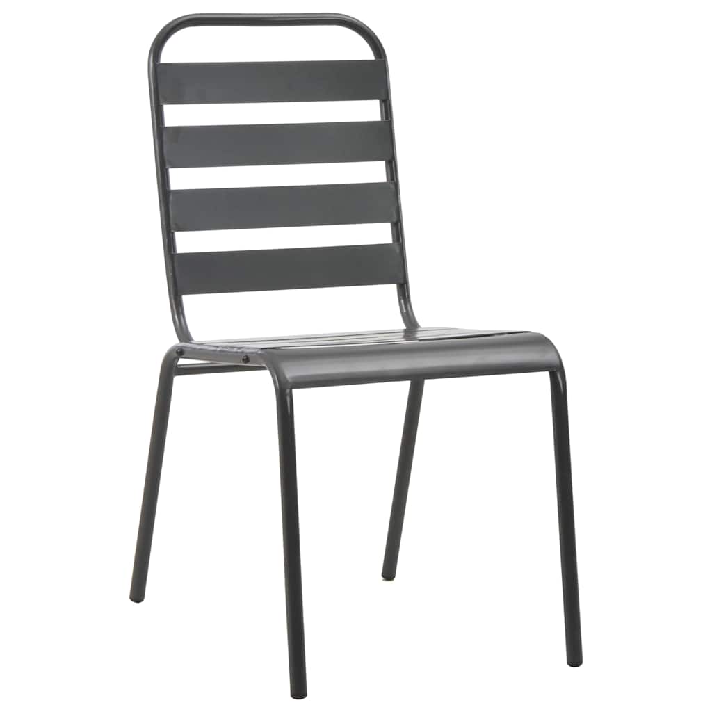 Garten Essgruppe 7 pcs Anthrazit Pulverbeschichteter Stahl