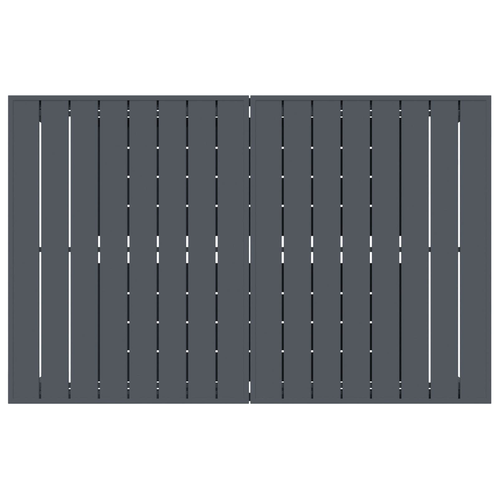 Garten Essgruppe 9 pcs Anthrazit Stahl