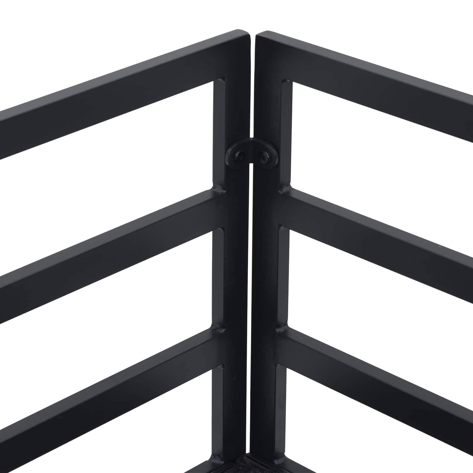 Gartensofa-set mit Kissen 5 pcs Schwarz Aluminium