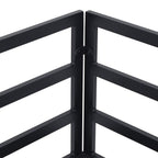Gartensofa-set mit Kissen 7 pcs Schwarz Aluminium