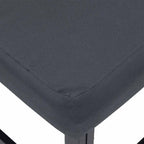 Gartensofa-set mit Kissen 12 pcs Schwarz Aluminium