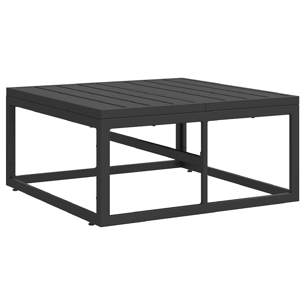 Gartensofa-set mit Kissen 13 pcs Schwarz Aluminium
