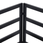 Gartensofa-set mit Kissen 14 pcs Schwarz Aluminium