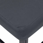 Gartensofa-set mit Kissen 7 pcs Schwarz Aluminium