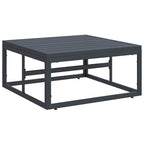 Gartensofa-set mit Kissen 6 pcs Schwarz Stahl