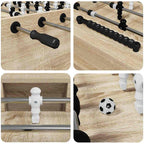 Tischfußballtisch Sonoma-Eiche 146,5 x 74 x 85 cm Holzwerkstoff