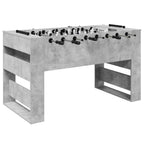 Tischfußballtisch Betongrau 146,5 x 74 x 85 cm Holzwerkstoff
