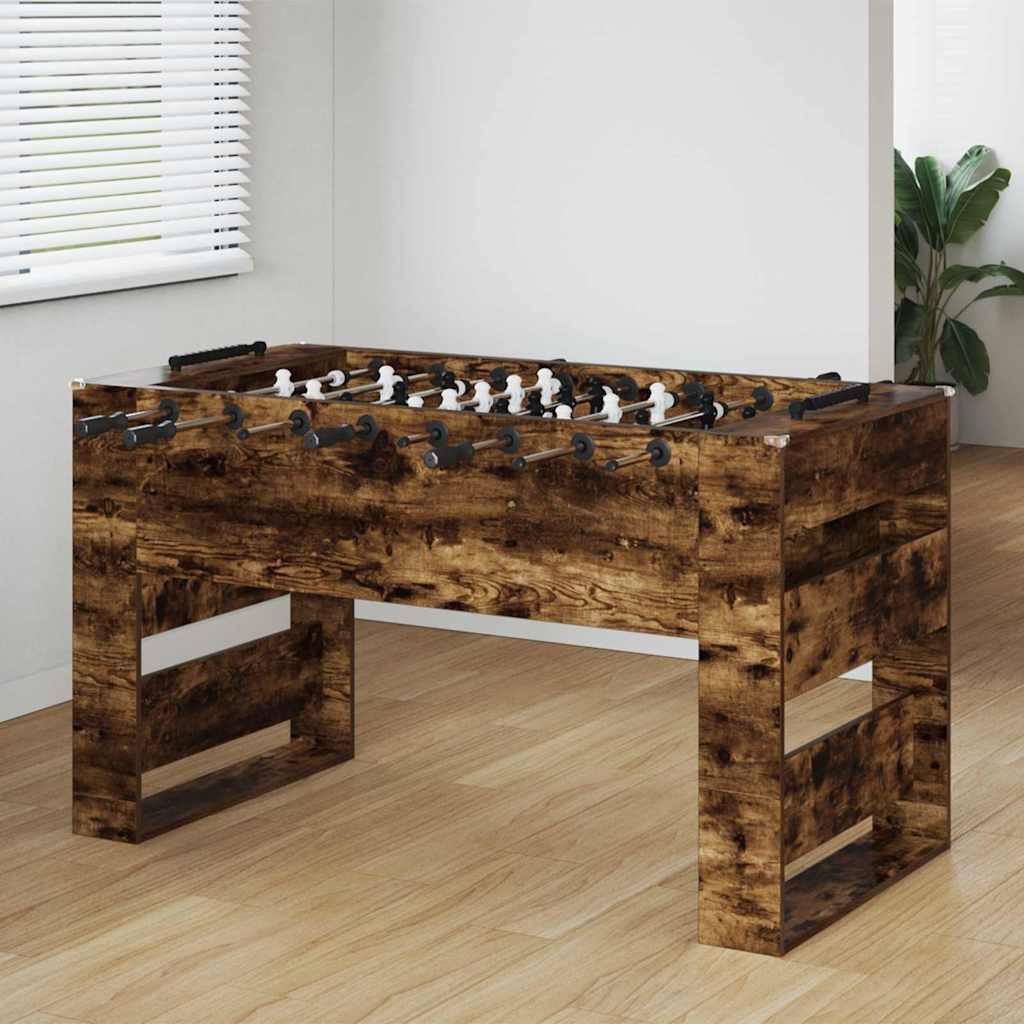 Tischfußballtisch Geräucherte Eiche 146,5 x 74 x 85 cm