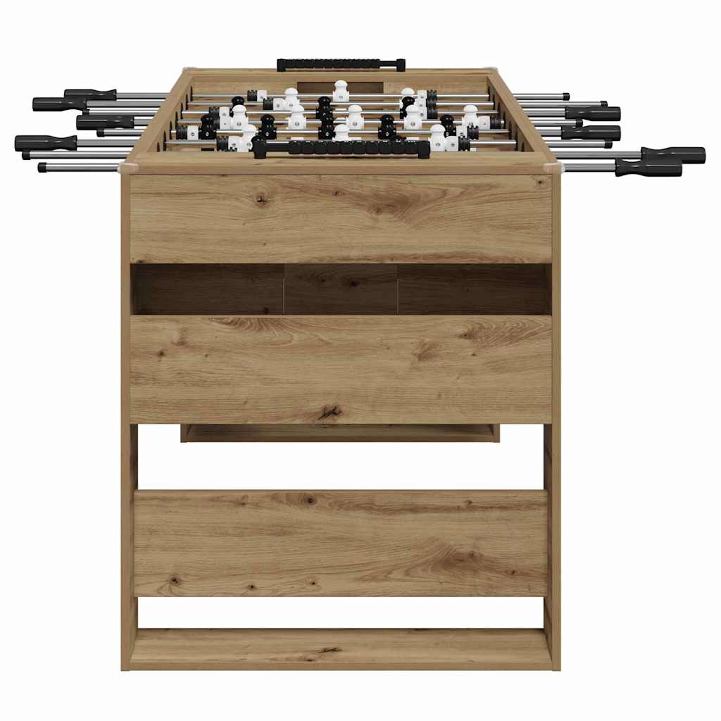 Tischfußballtisch Artisan-Eiche 146,5 x 74 x 85 cm