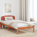 Bettrahmen Wachsbraun 100 x 200 cm Massives Kiefernholz