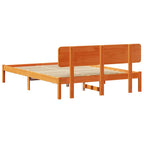 Bettrahmen Wachsbraun 140 x 200 cm Massives Kiefernholz