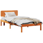 Bettrahmen Wachsbraun 90 x 190 cm Massives Kiefernholz