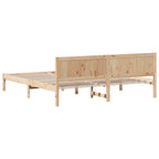 Bettgestell Braun 180 x 200 cm Massivholz Kiefer