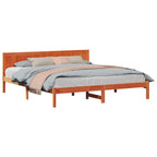 Bettgestell Braun 180 x 200 cm Massivholz Kiefer