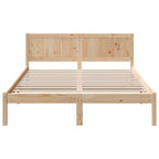 Bettgestell Braun 160 x 200 cm Massivholz Kiefer