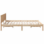 Bettgestell Braun 160 x 200 cm Massivholz Kiefer