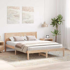 Bettgestell Braun 150 x 200 cm Massivholz Kiefer