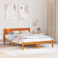 Bettgestell Braun 150 x 200 cm Massivholz Kiefer
