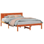 Bettgestell Braun 150 x 200 cm Massivholz Kiefer