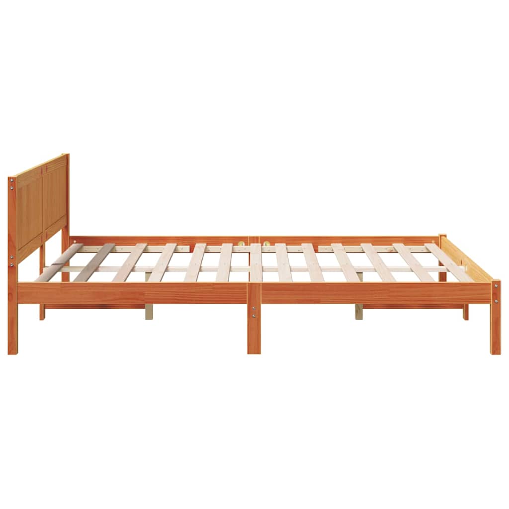 Bettgestell Braun 140 x 200 cm Massivholz Kiefer