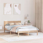 Bettgestell Braun 140 x 190 cm Massivholz Kiefer