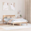 Bettgestell Braun 135 x 190 cm Massivholz Kiefer