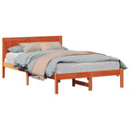 Bettgestell Braun 135 x 190 cm Massivholz Kiefer