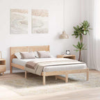 Bettgestell Braun 120 x 190 cm Massivholz Kiefer