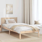 Bettgestell Braun 100 x 200 cm Massivholz Kiefer
