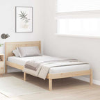 Bettgestell Braun 90 x 190 cm Massivholz Kiefer