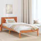 Bettgestell Braun 75 x 190 cm Massivholz Kiefer