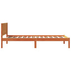 Bettgestell Braun 75 x 190 cm Massivholz Kiefer